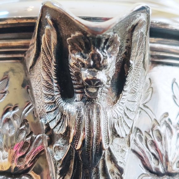 Vintage Rideau Ice Water Pitcher Silverplated & Etched with Handle, Lid & Spout - Picture 12 of 16